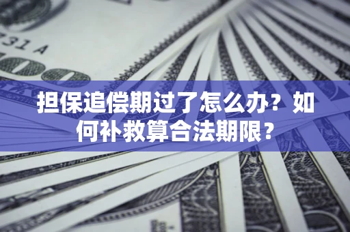 济南担保追偿期过了怎么办？如何补救算合法期限？