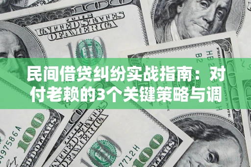 济南民间借贷纠纷实战指南：对付老赖的3个关键策略与调解盲区解析