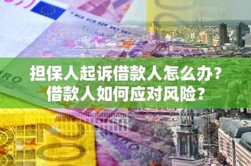 济南担保人起诉借款人怎么办？借款人如何应对风险？
