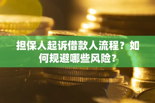 济南担保人起诉借款人流程？如何规避哪些风险？