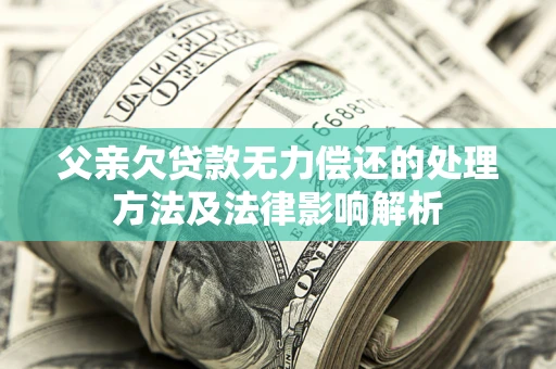 济南父亲欠贷款无力偿还的处理方法及法律影响解析